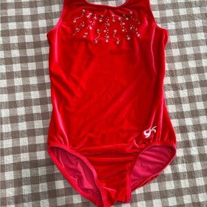 GK Red Leotard with Star Details